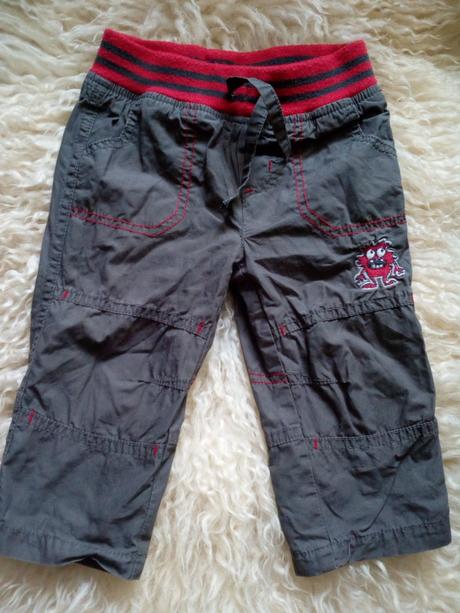 Zateplené kalhoty šustky zn.minoti,vel.68/80, minoti,68