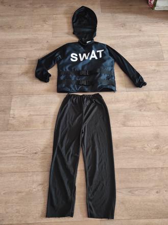 Karnevalový kostým swat vel. 122/128, 