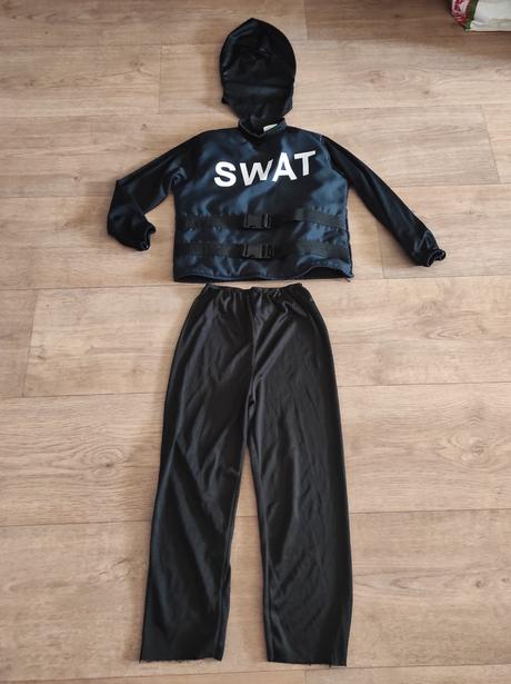 Karnevalový kostým swat vel. 122/128, 