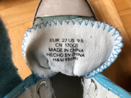 Tenisky plátěnky, h&m,27