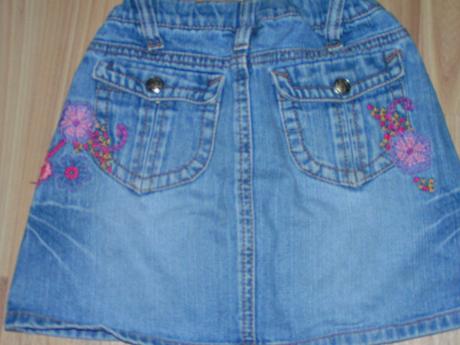 Riflová sukně s výšivkou, old navy,116