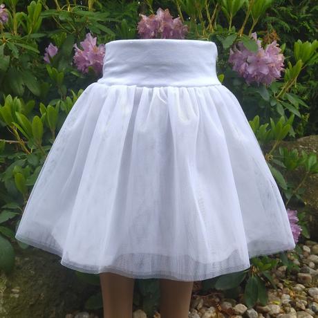 Dívčí tylová sukně bílá, 86 - 140