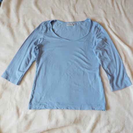 Svetle modre tricko h&m 3/4 rukav velikost s , h&m,xs