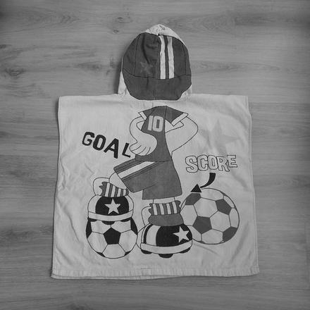 Dětské pončo (osuška s kapucí) s fotbalistou, 56