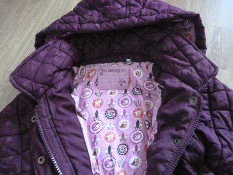 Prošívaná bunda tu 3-4 puntíkatá, tu,104