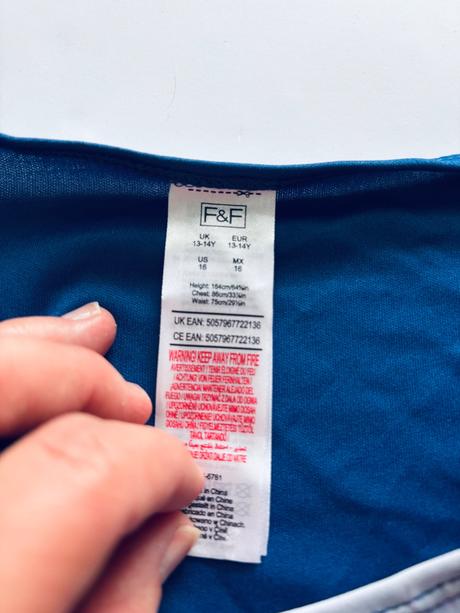 An15/ kostým zombie ragbista - v.13/14 let, 