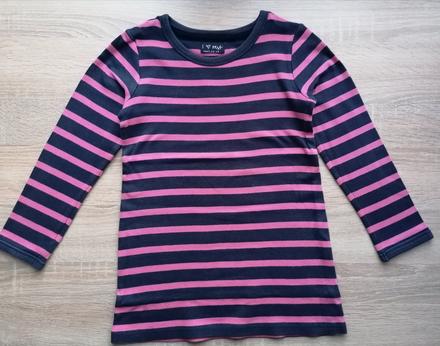 Bavlněné pruhované tričko - tunika vel 116, next,116