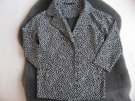 Černobílé přechodní sáčko, kabátek next, next,122