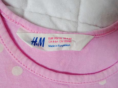 Puntíkovaný nátělník, h&m,116