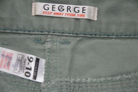 134 140 khaki džínová sukně, george,134