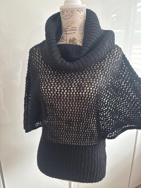 Netopýří rukáv svetr clockhouse xs, černý, clockhouse,xs