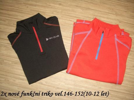 2xnové funkční triko vel.146-152, crivit,146