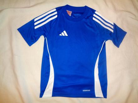 Modrobílé funkční tričko adidas 7/8 let, adidas,128
