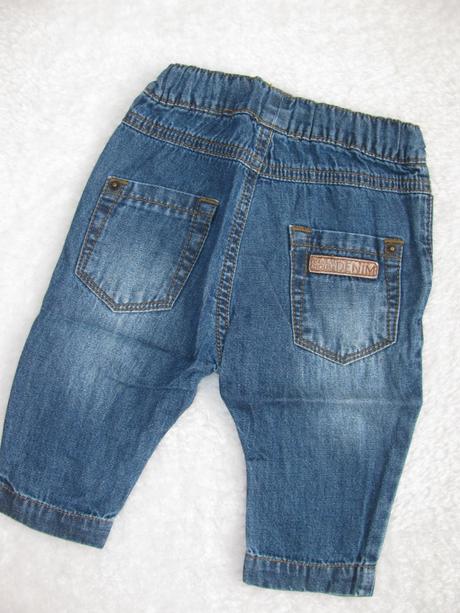 Kalhoty z tenké letní džínoviny - denim v.6měs., house,68