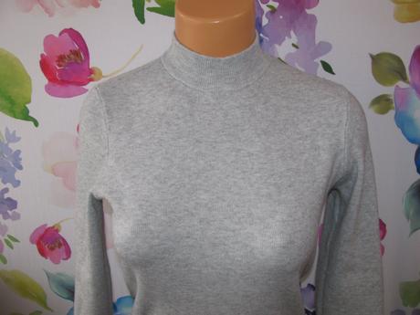 Světle šedé úpletové šaty se stojáčkem, vero moda,s