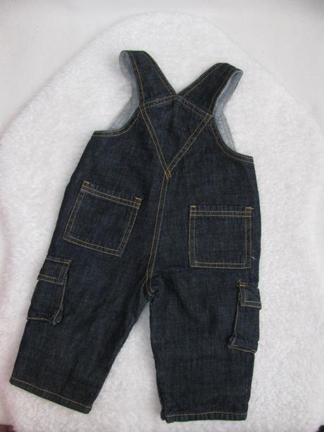 Zateplené džínové kalhoty s laclem, children's place,74