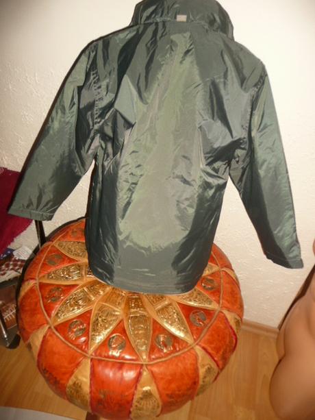 Šusťáková bunda přechod podšitá flees 5/6 l khaki, 110 / 116