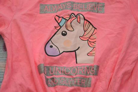 140 146 152 bavlněné triko s jednorožcem, 140