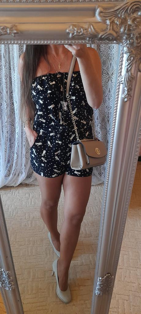 Kočičí viskózový overal s kapsami, 