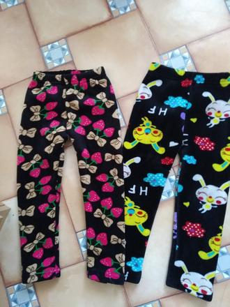 2 x zimní legíny, 104–116