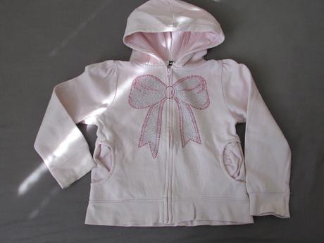 Mikina s třpytivou mašličkou, h&m,98
