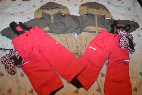 Bundy oteplené kalhoty rukavice, 104