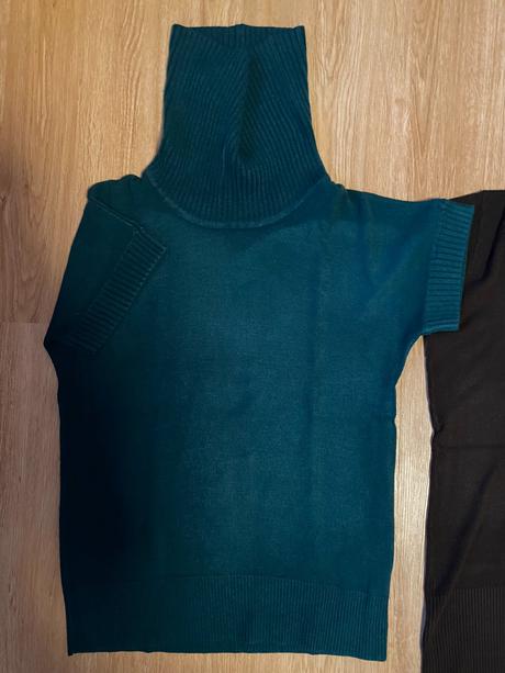 Dámské tuniky s rolákem a krátkým rukávem - camaie, camaieu,m