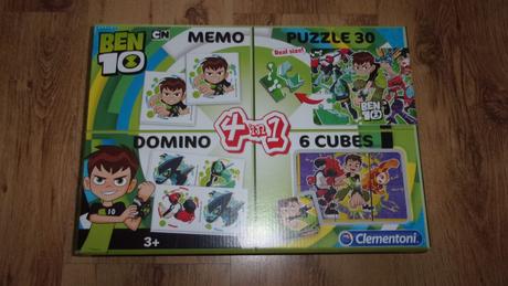 Ben10, čtyři hry v jednom, zn. clementoni,