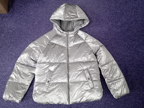 Nová metalická dívčí bunda ms, vel. 11-12 let, marks & spencer,152