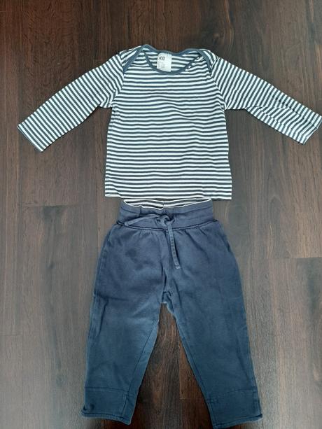 Krásná souprava tričko a tepláčky h&m vel 80, h&m,80