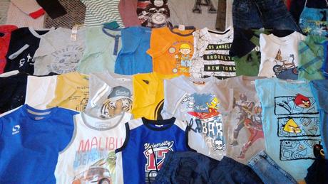 Chlapecký mix věcí vel.116-128 jaro/léto/podzim, 122–134