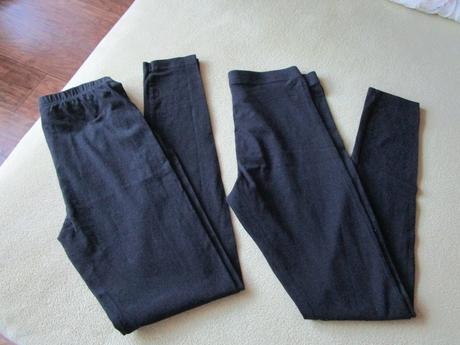 2x pěkné téměř nové kvalitní legíny, v.152 a 158, gate,152