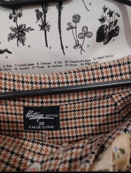 Vintage kárované kalhoty, takko,m