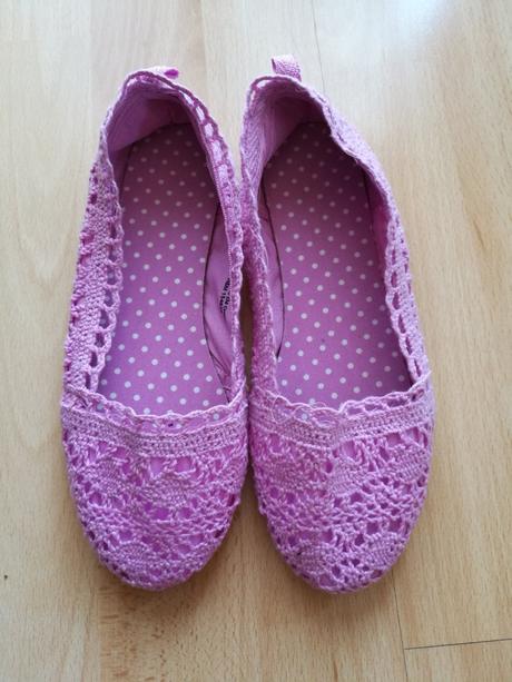 Háčkované boty & balerinky h&m vel. 34, h&m,34