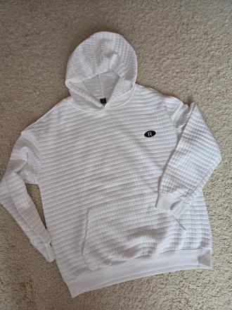 Bílá tenká mikina shein, m