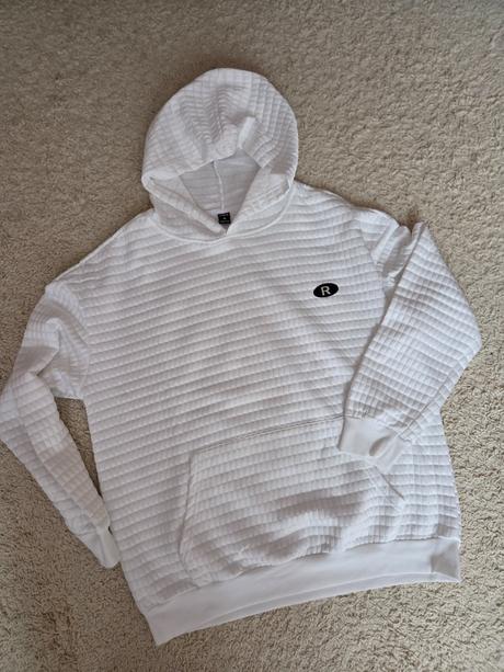 Bílá tenká mikina shein, m