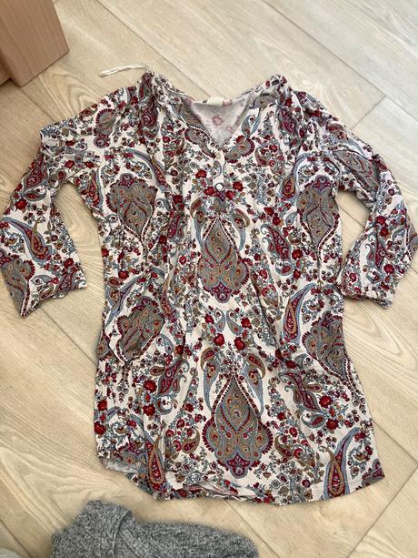 Těhotenské oblečení +besafe pás + frída mom + deka, h&m,s