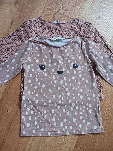 2x h&m triko č.122/128, h&m,122