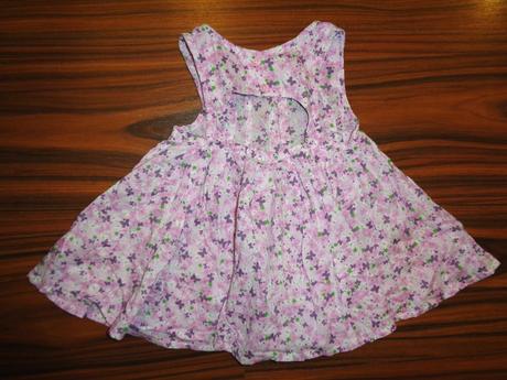 Krásné fialové šaty s motýlky - otevřená záda, next,92