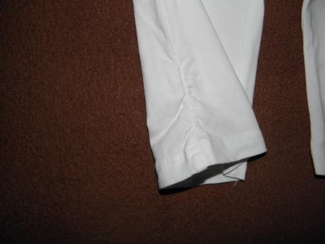 Bílé 3/4 legíny / kraťasy zn. dopodopo vel.122, dopodopo,122