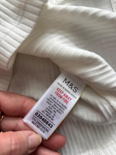 Tilko smetanové barvy - v.13/14 let, marks & spencer,164