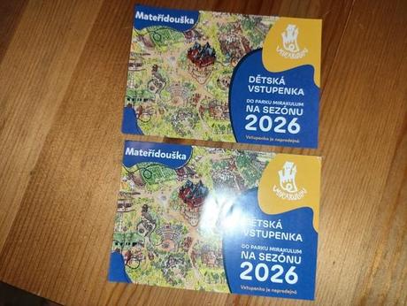 Lístky do zábavného parku mirákulum,