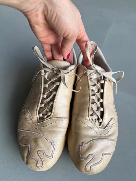 Tenisky puma béžová vel 37 kamínky kůže měkké, puma,37
