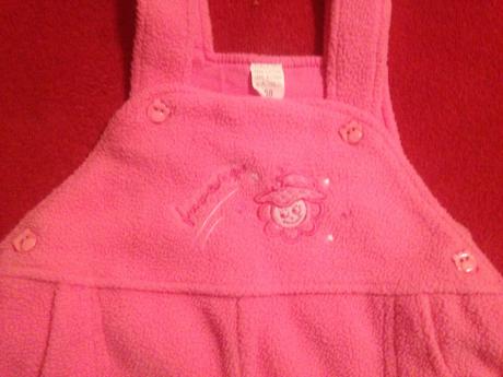 Dívčí zateplený overal květy, 68