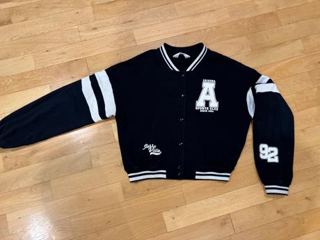 Rozepínací mikina, univerzitní mikina, h&m,158