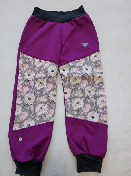 Softshellové kalhoty vel. 110-116, 110