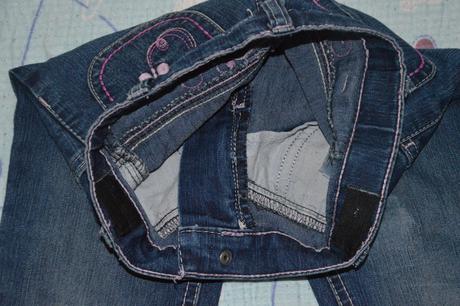 Džíny s vysokým sedem, výšivkou, regulace, lupilu,116