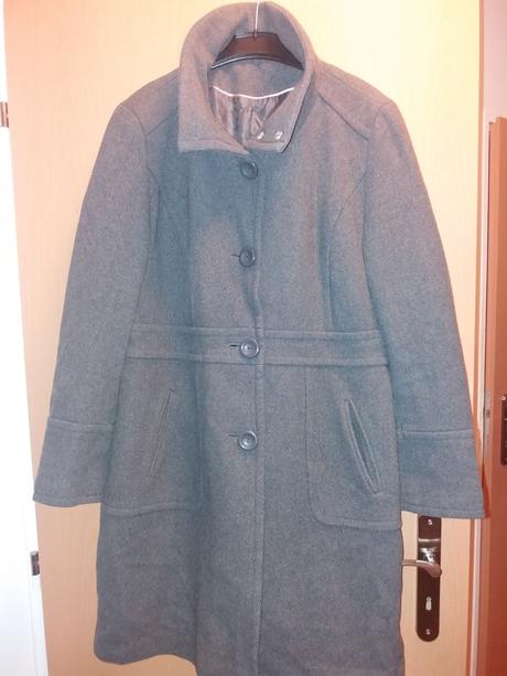 Šedý kabátek s podšívkou new look vel. 44, new look,44