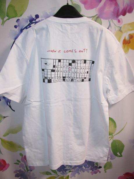 Luxusní bavlněné bílé tričko s potiskem, unisex, xs