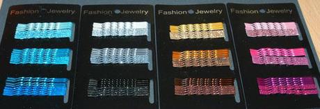 Vlasové sponky pírka sada 24 ks / 4 barvy,